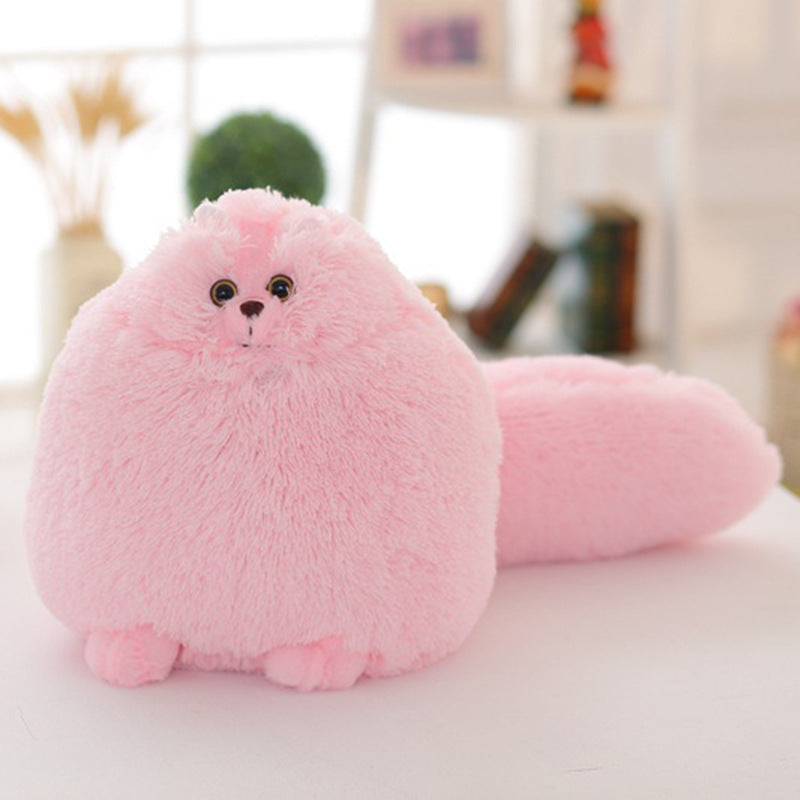 Long tail cute simulation Persian cat doll air conditioning blanket simulation cat doll pillow